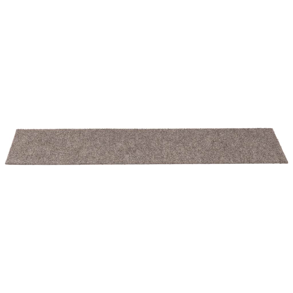 vidaXL Covorașe autoadezive pentru scări, 15 buc., 76x20 cm, bej, dreptunghiulare vidaXL Covorașe autoadezive pentru scări, 15 buc., 76x20 cm, bej, dreptunghiulare