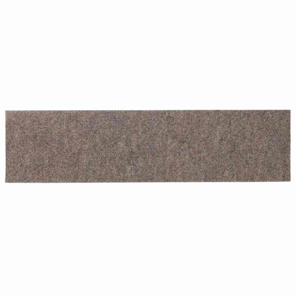 vidaXL Covorașe autoadezive pentru scări, 15 buc., 76x20 cm, bej, dreptunghiulare vidaXL Covorașe autoadezive pentru scări, 15 buc., 76x20 cm, bej, dreptunghiulare