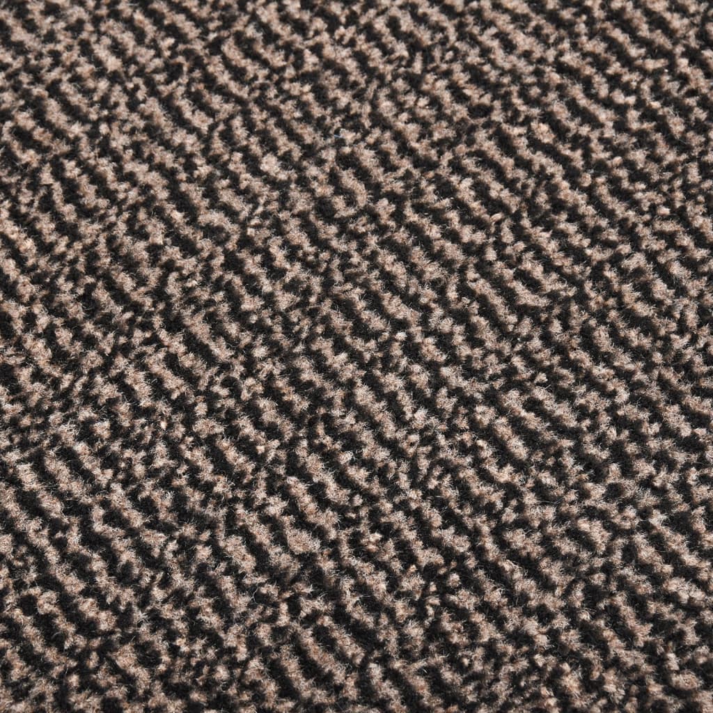 vidaXL Covoraș de intrare cu smocuri, maro închis, 60x150 cm