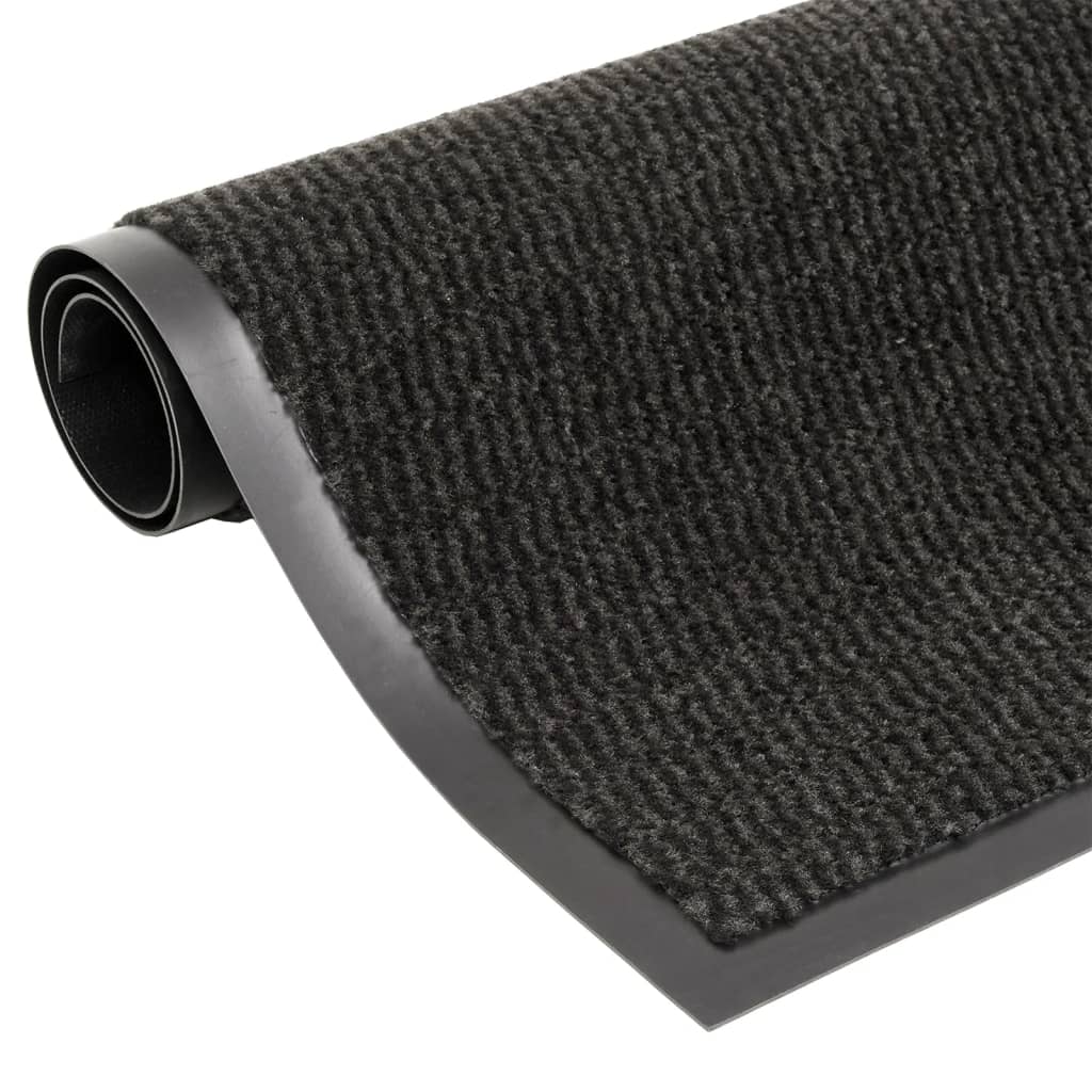 vidaXL Covoraș cu smocuri, negru, 60x180 cm vidaXL Covoraș cu smocuri, negru, 60x180 cm
