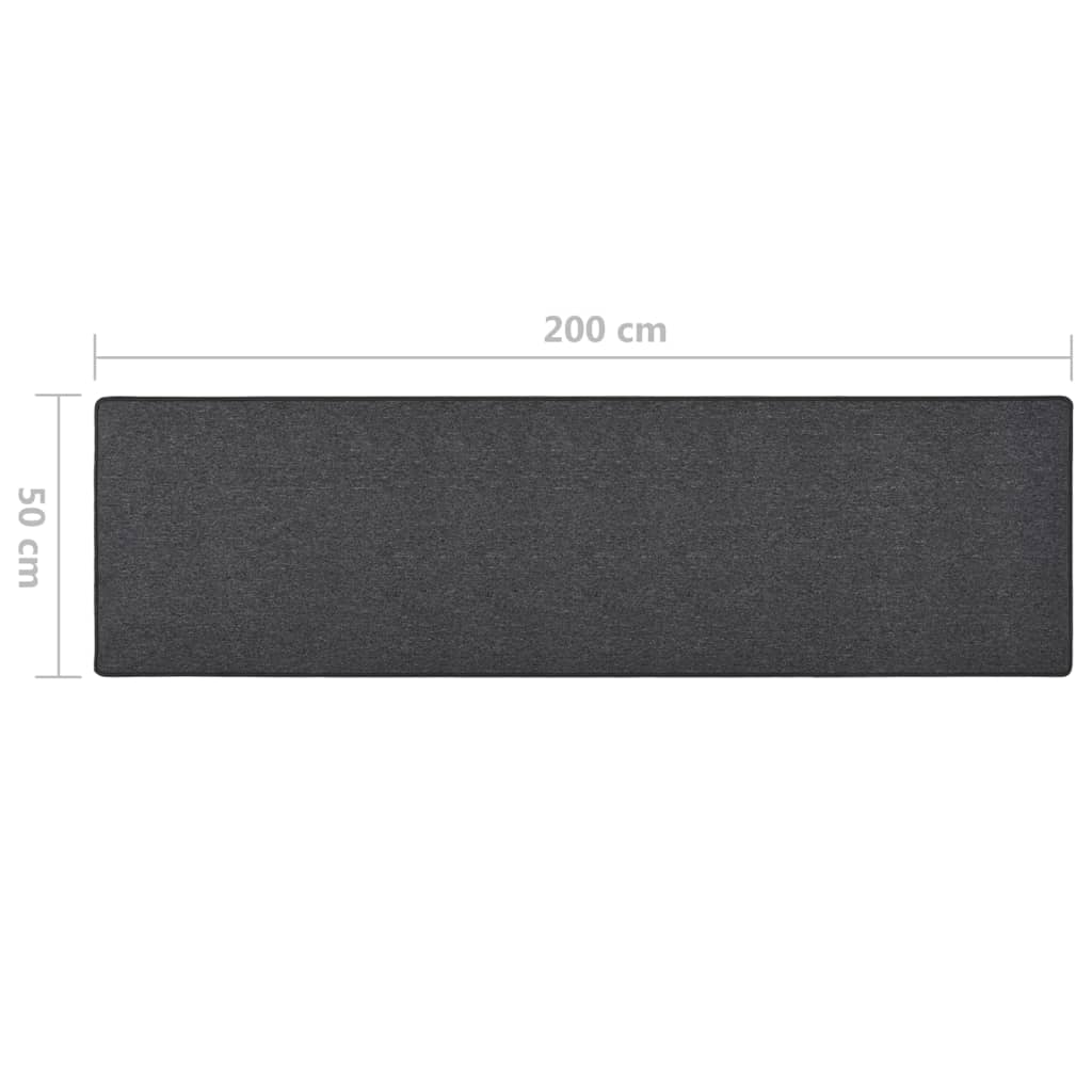 vidaXL Covor traversă, antracit, 50x200 cm vidaXL Covor traversă, antracit, 50x200 cm