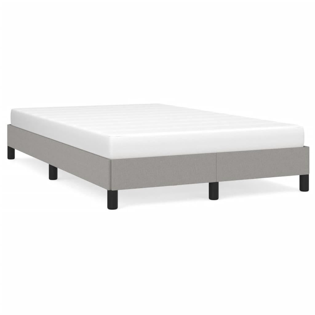 vidaXL Cadru de pat fără saltea țesătură gri deschis 120x190 cm