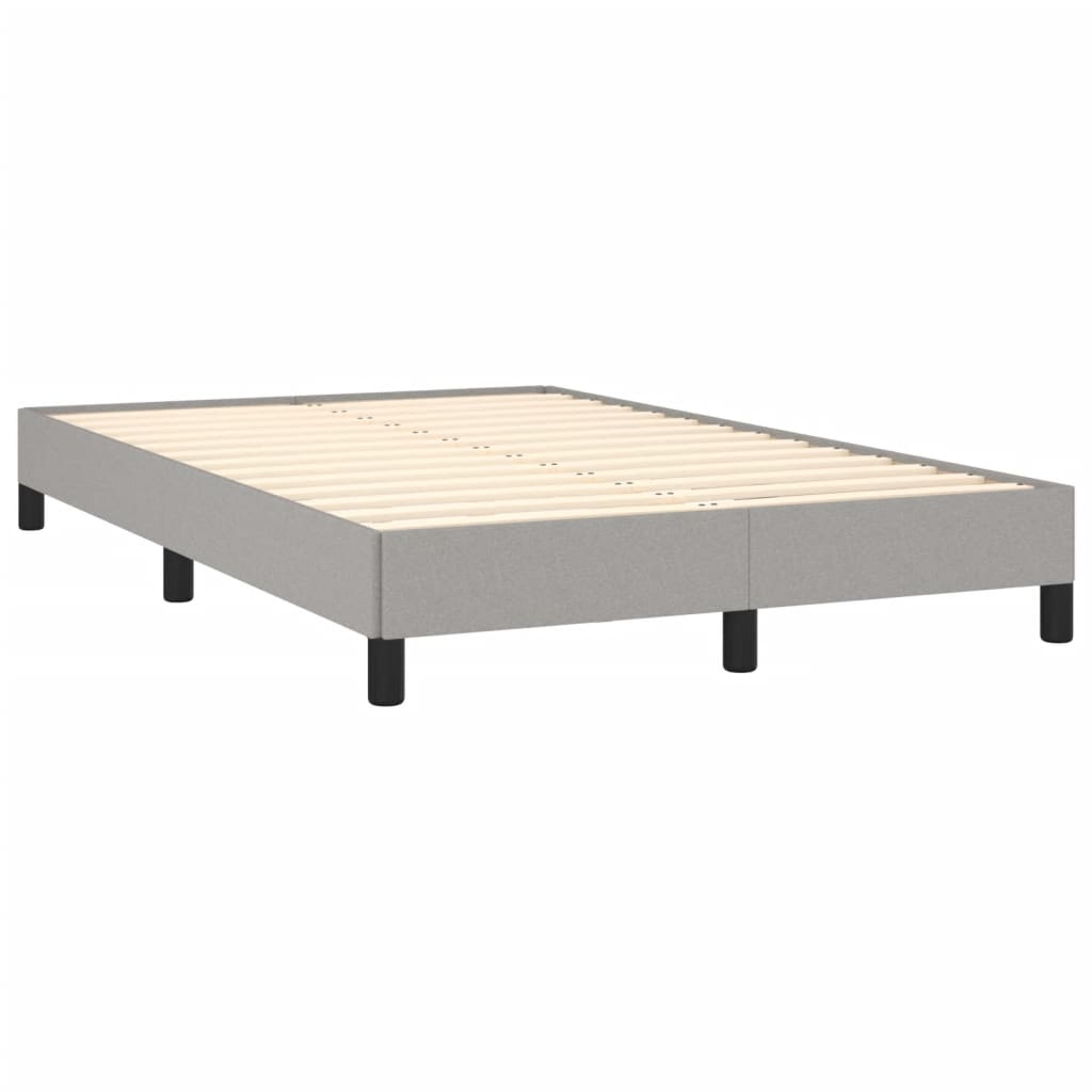vidaXL Cadru de pat fără saltea țesătură gri deschis 120x190 cm