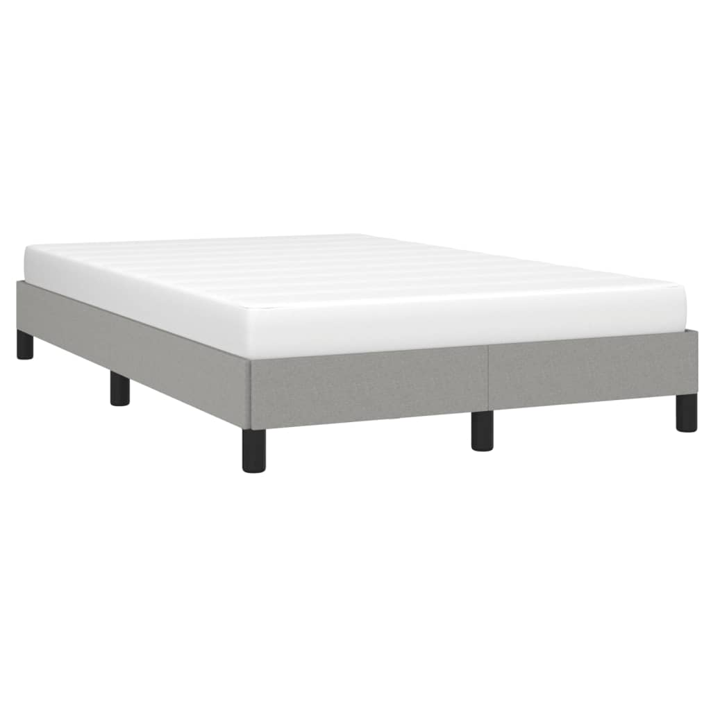 vidaXL Cadru de pat fără saltea țesătură gri deschis 120x190 cm