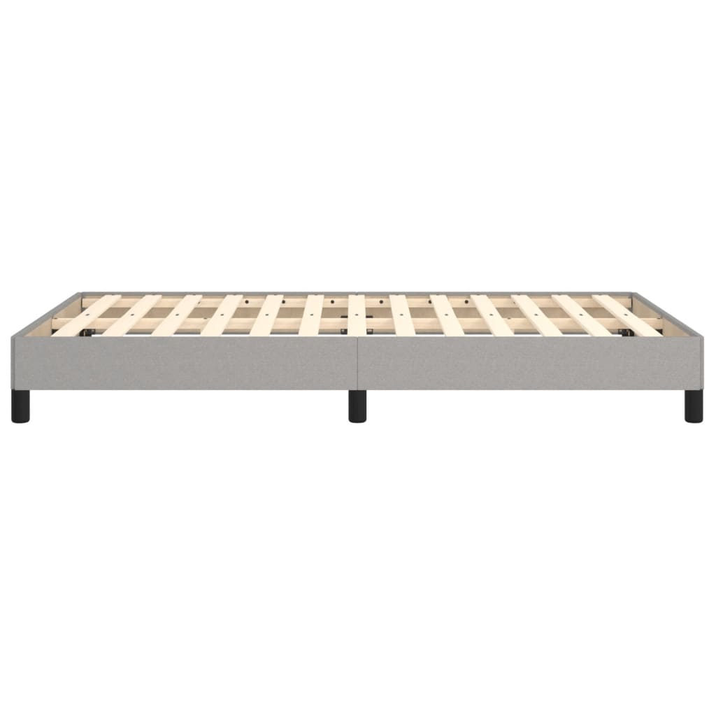 vidaXL Cadru de pat fără saltea țesătură gri deschis 120x190 cm