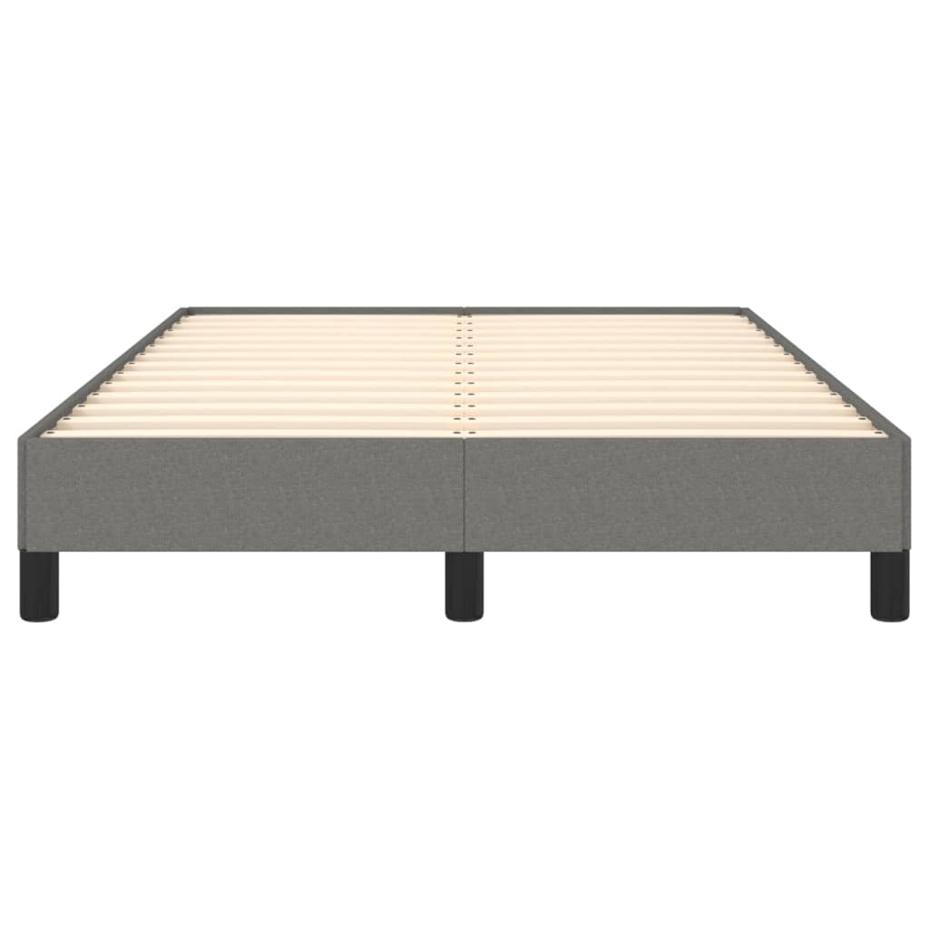 vidaXL Cadru de pat fără saltea gri închis 120x190 cm țesătură