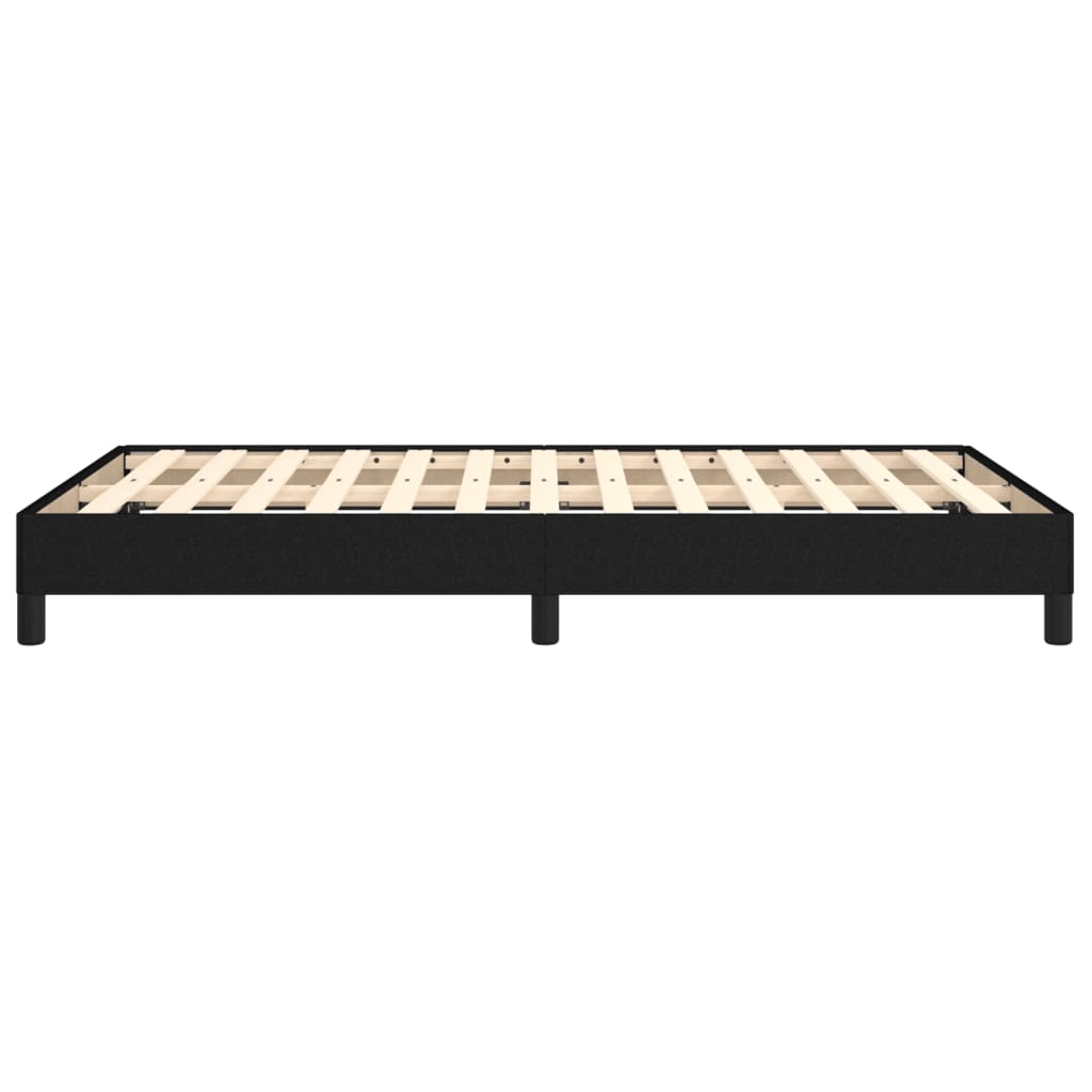vidaXL Cadru de pat fără saltea Negru 120x190 cm țesătură