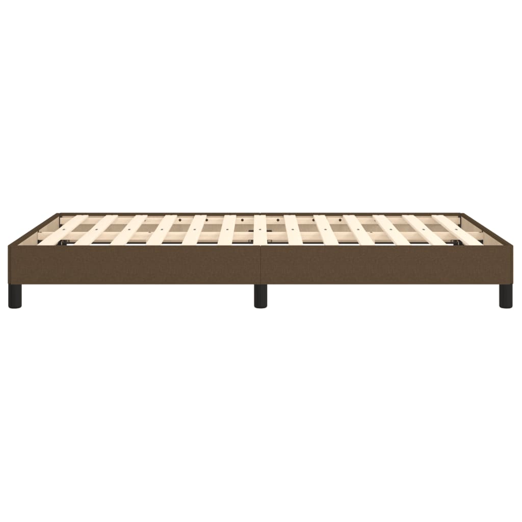 vidaXL Cadru de pat fără saltea țesătură maro 120x190 cm țesătură