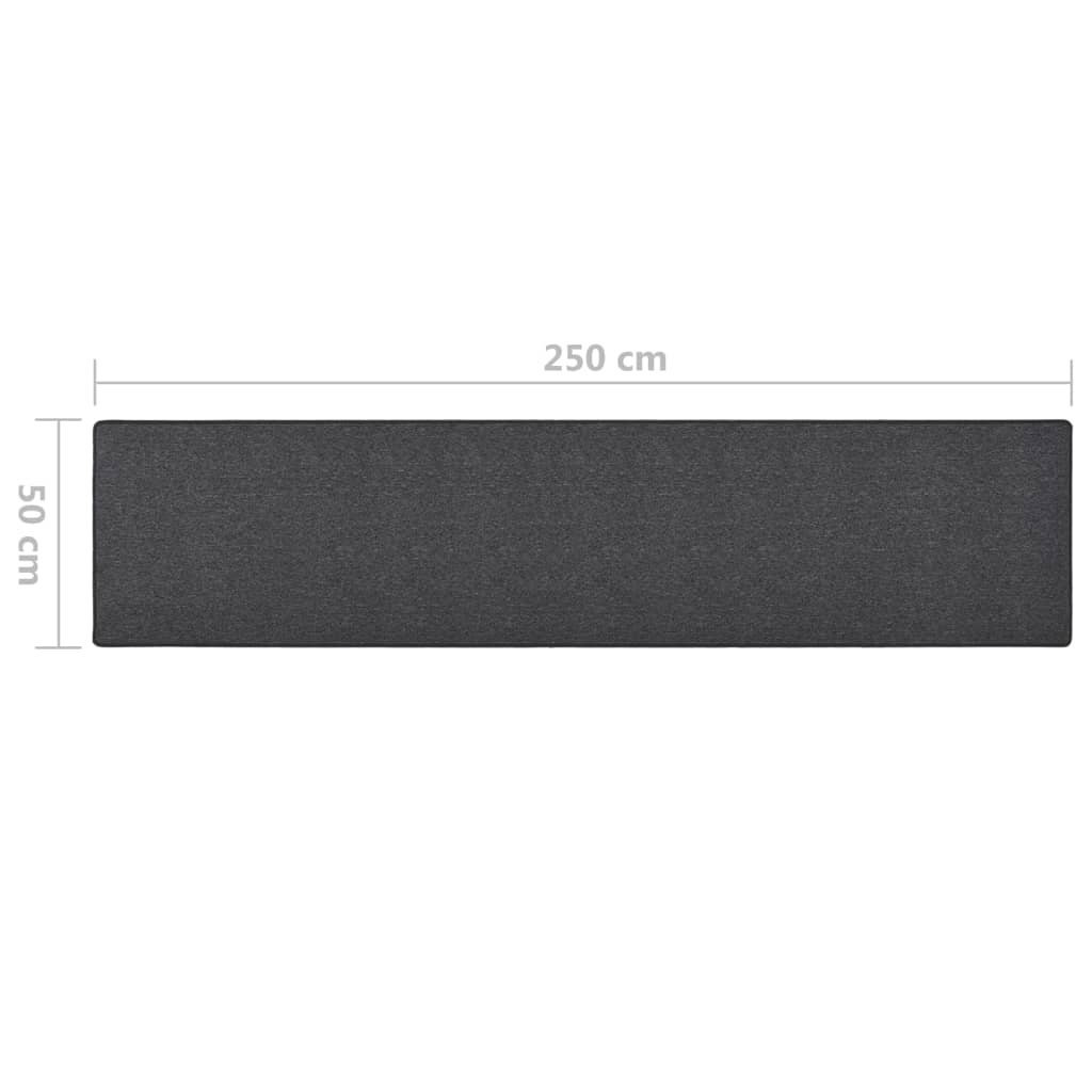 vidaXL Covor traversă, antracit, 50x250 cm vidaXL Covor traversă, antracit, 50x250 cm