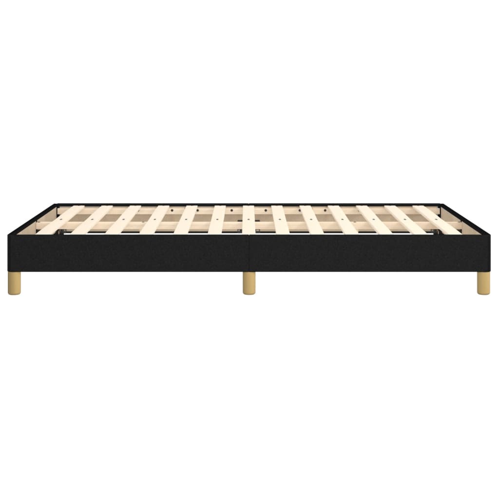 vidaXL Cadru de pat fără saltea Negru 120x190 cm țesătură vidaXL Cadru de pat fără saltea Negru 120x190 cm țesătură