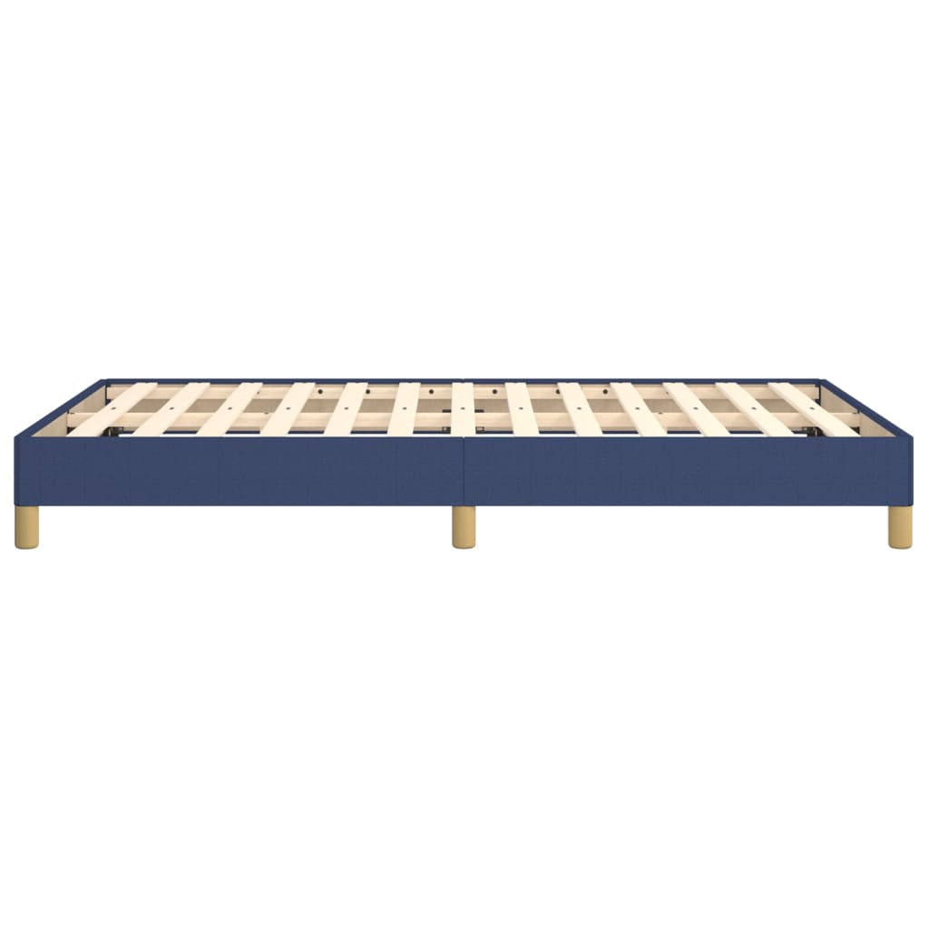 vidaXL Cadru de pat fără saltea Albastru 120x190 cm țesătură