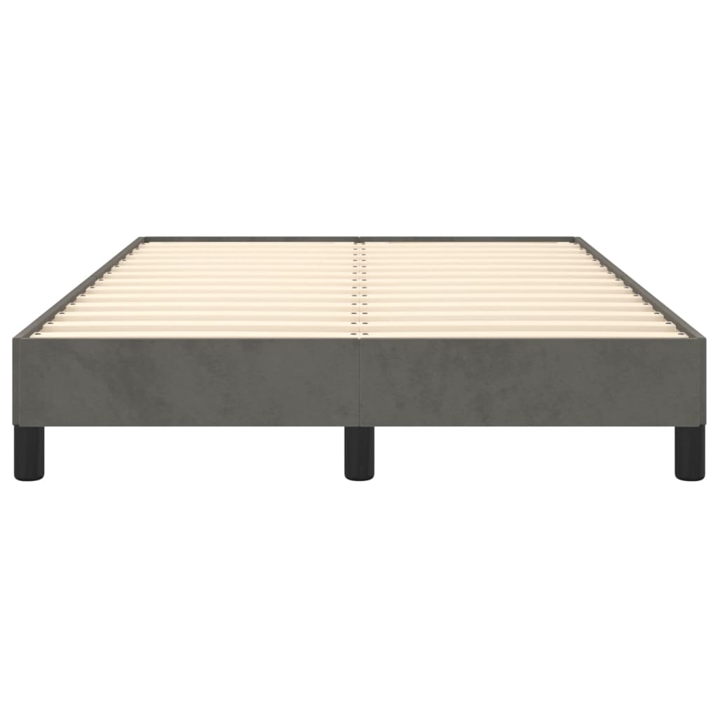 vidaXL Cadru de pat fără saltea Gri închis 120x190 cm catifea vidaXL Cadru de pat fără saltea Gri închis 120x190 cm catifea