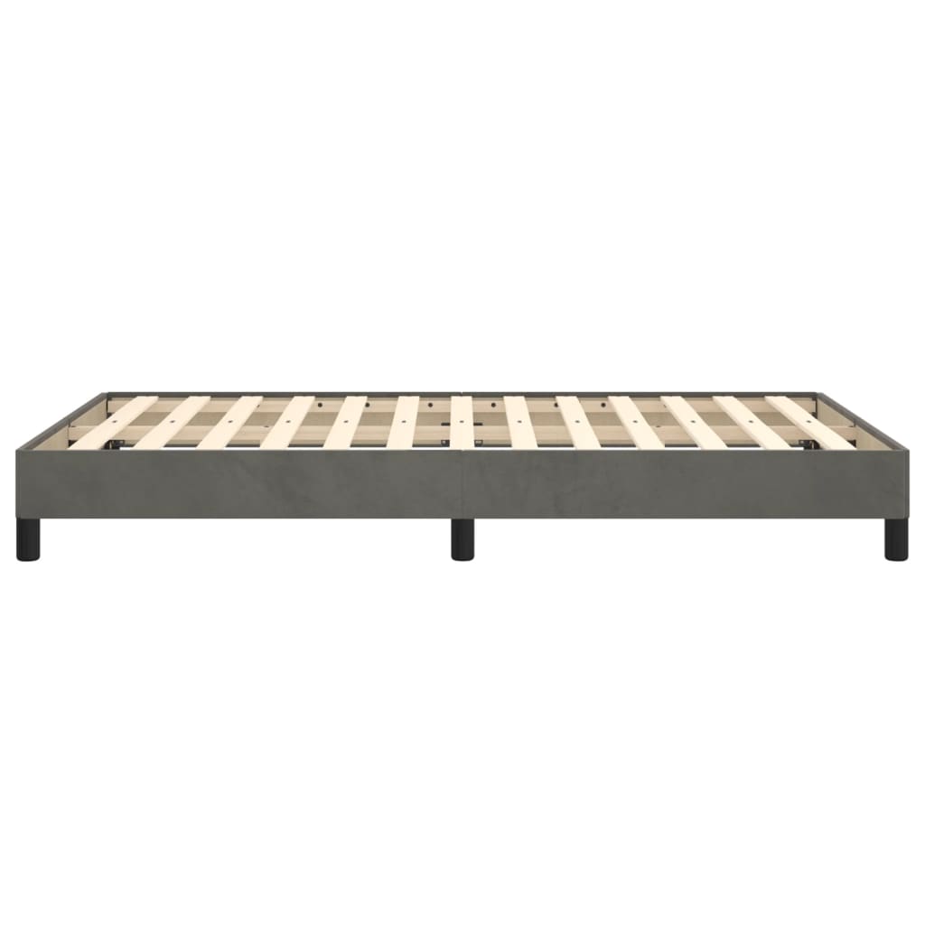 vidaXL Cadru de pat fără saltea Gri închis 120x190 cm catifea vidaXL Cadru de pat fără saltea Gri închis 120x190 cm catifea