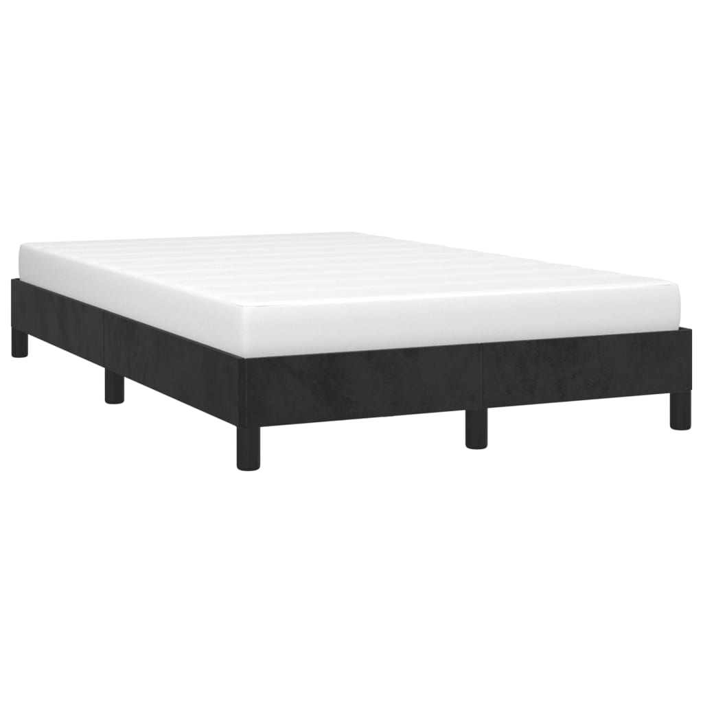 vidaXL Cadru de pat fără saltea Negru 120x190 cm catifea