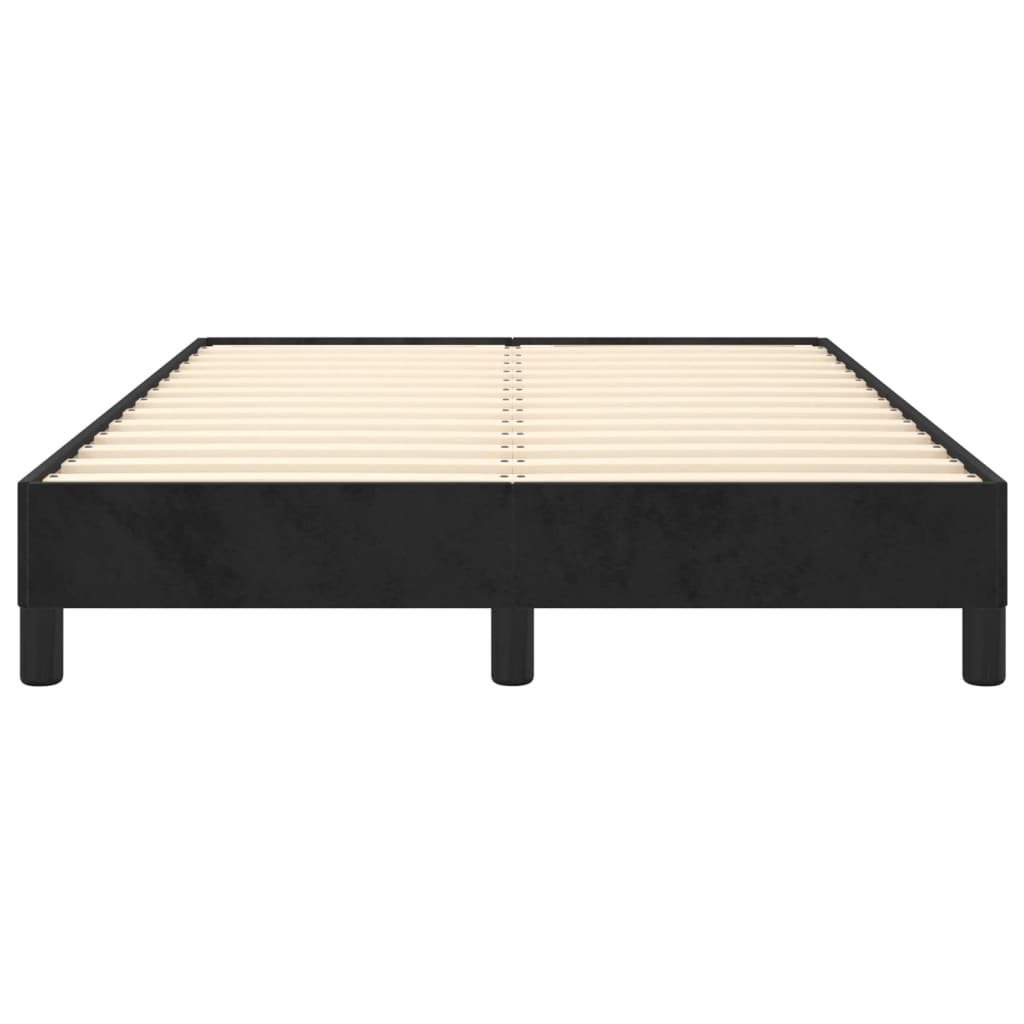 vidaXL Cadru de pat fără saltea Negru 120x190 cm catifea