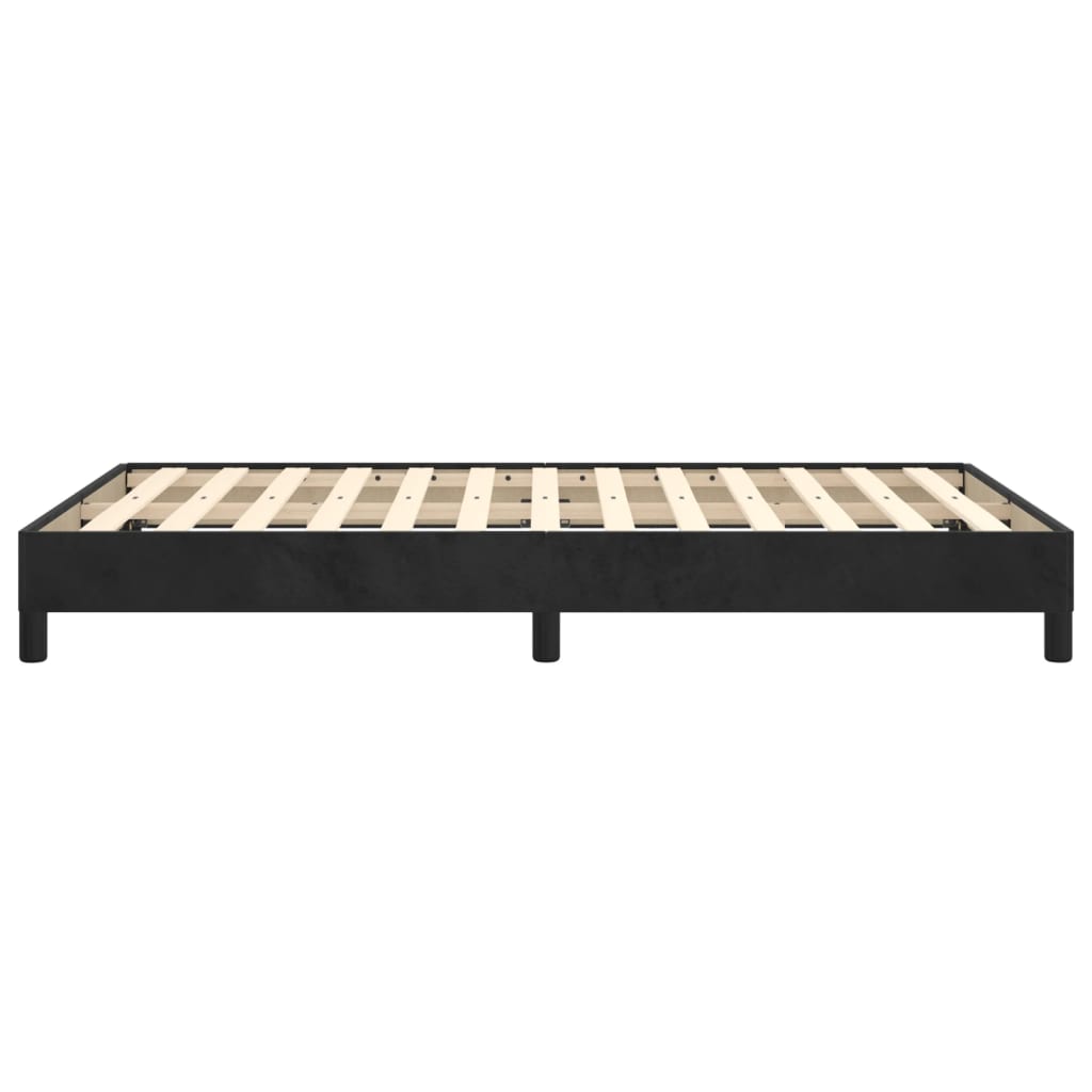 vidaXL Cadru de pat fără saltea Negru 120x190 cm catifea