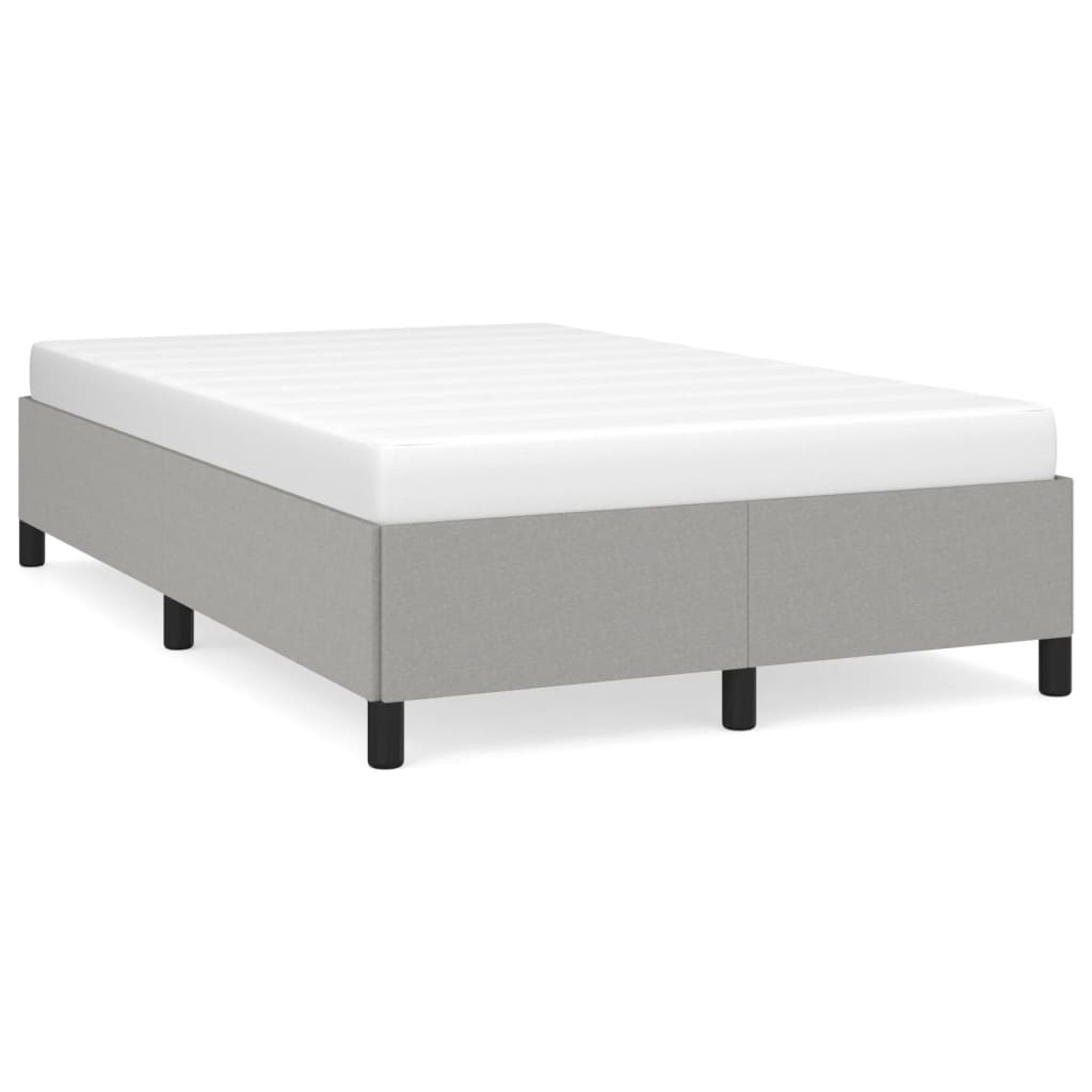 vidaXL Cadru de pat fără saltea țesătură gri deschis 120x190 cm