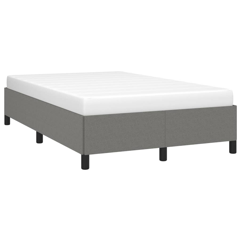 vidaXL Cadru de pat fără saltea gri închis 120x190 cm țesătură vidaXL Cadru de pat fără saltea gri închis 120x190 cm țesătură