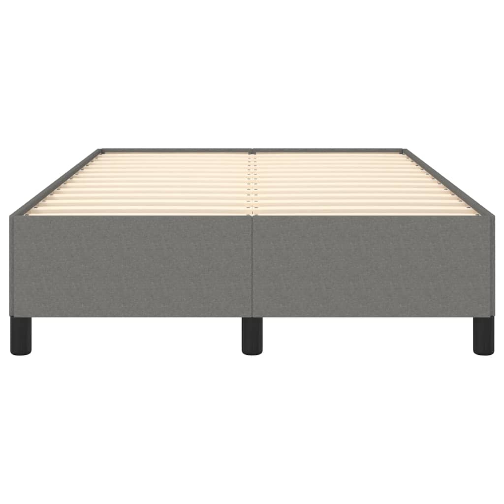 vidaXL Cadru de pat fără saltea gri închis 120x190 cm țesătură vidaXL Cadru de pat fără saltea gri închis 120x190 cm țesătură