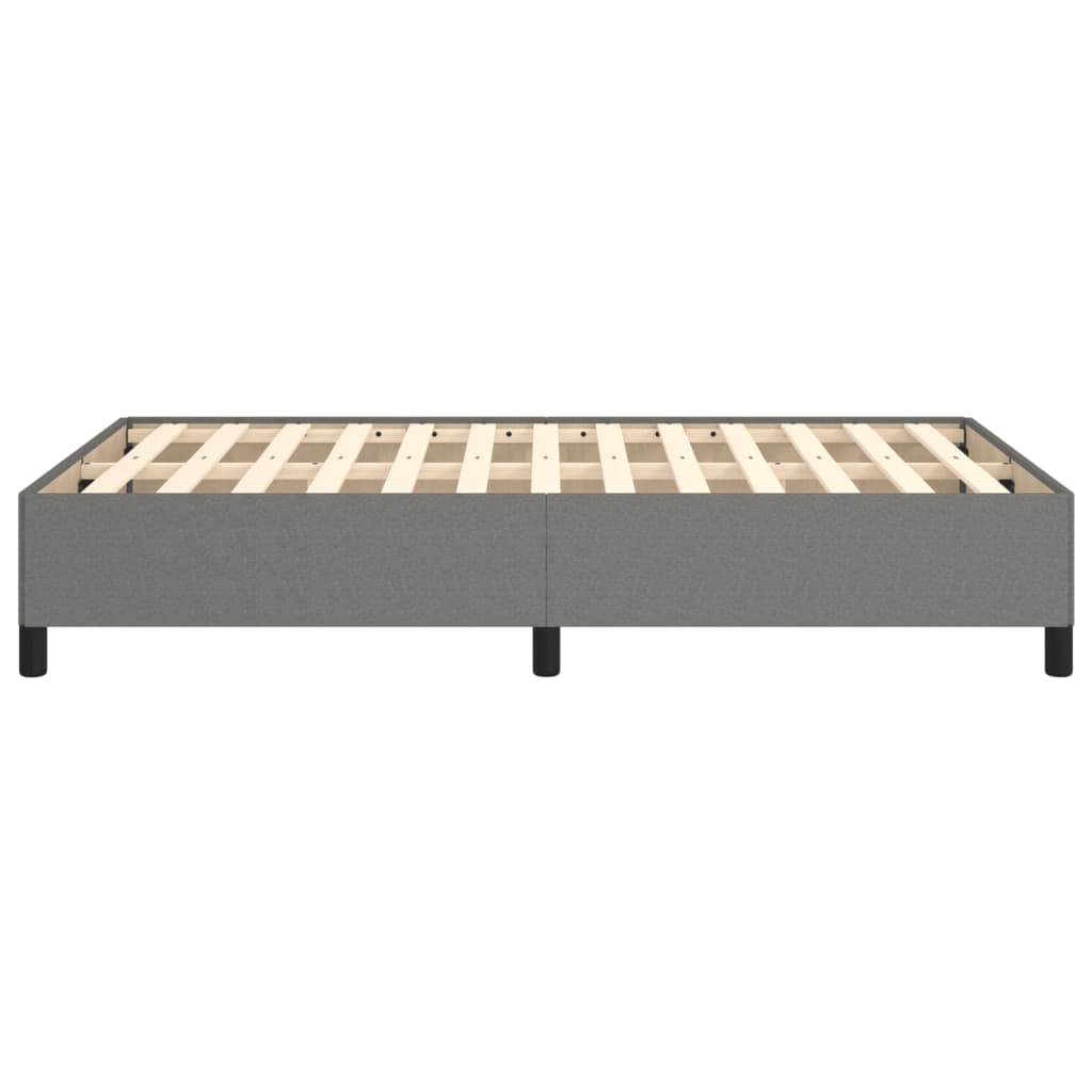 vidaXL Cadru de pat fără saltea gri închis 120x190 cm țesătură vidaXL Cadru de pat fără saltea gri închis 120x190 cm țesătură