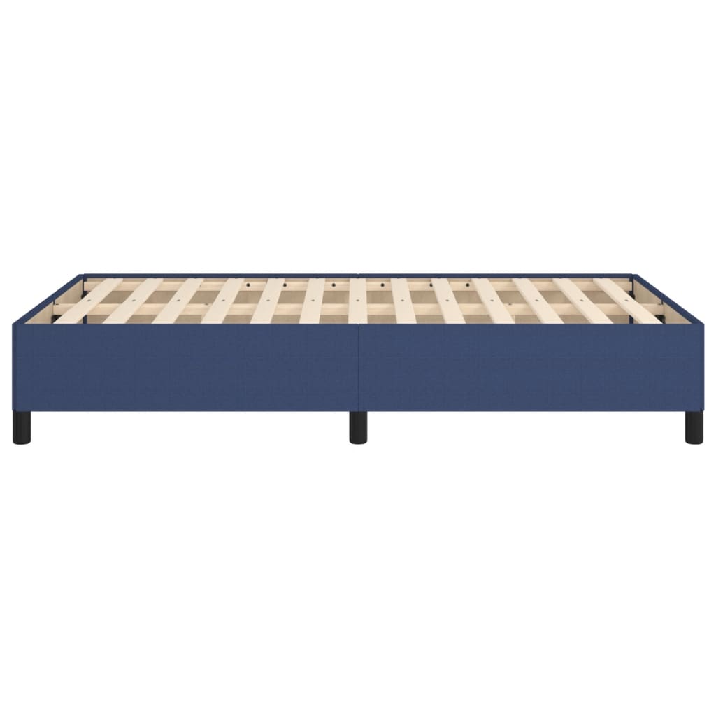 vidaXL Cadru de pat fără saltea Albastru 120x190 cm țesătură