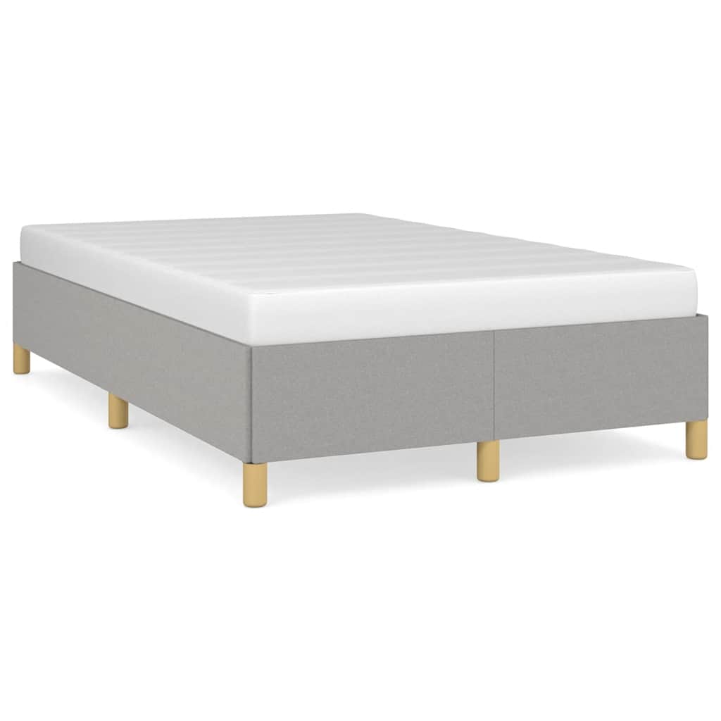 vidaXL Cadru de pat fără saltea țesătură gri deschis 120x190 cm