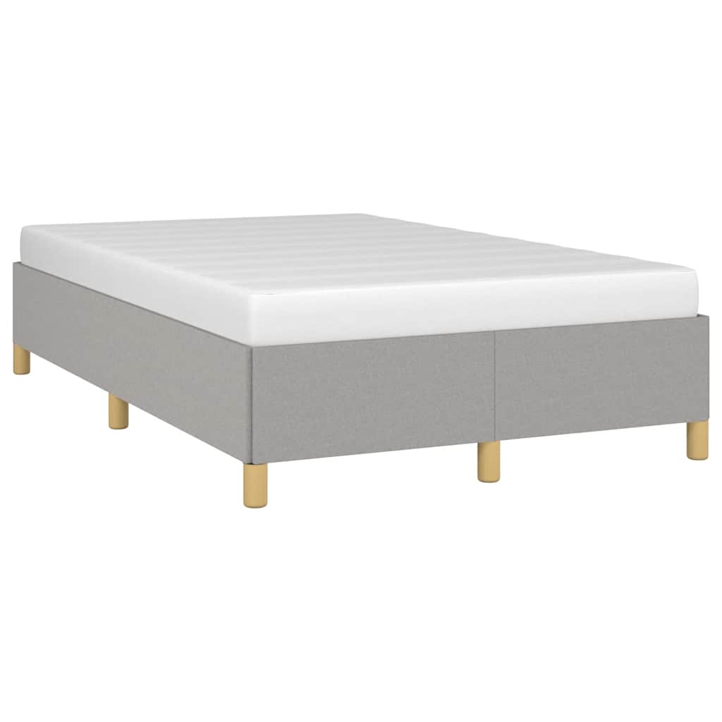 vidaXL Cadru de pat fără saltea țesătură gri deschis 120x190 cm