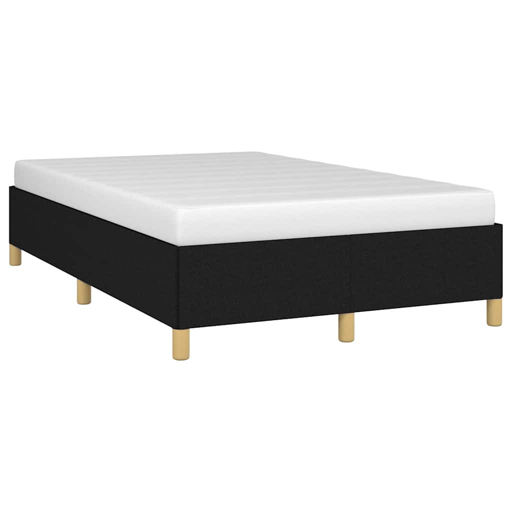 vidaXL Cadru de pat fără saltea Negru 120x190 cm țesătură