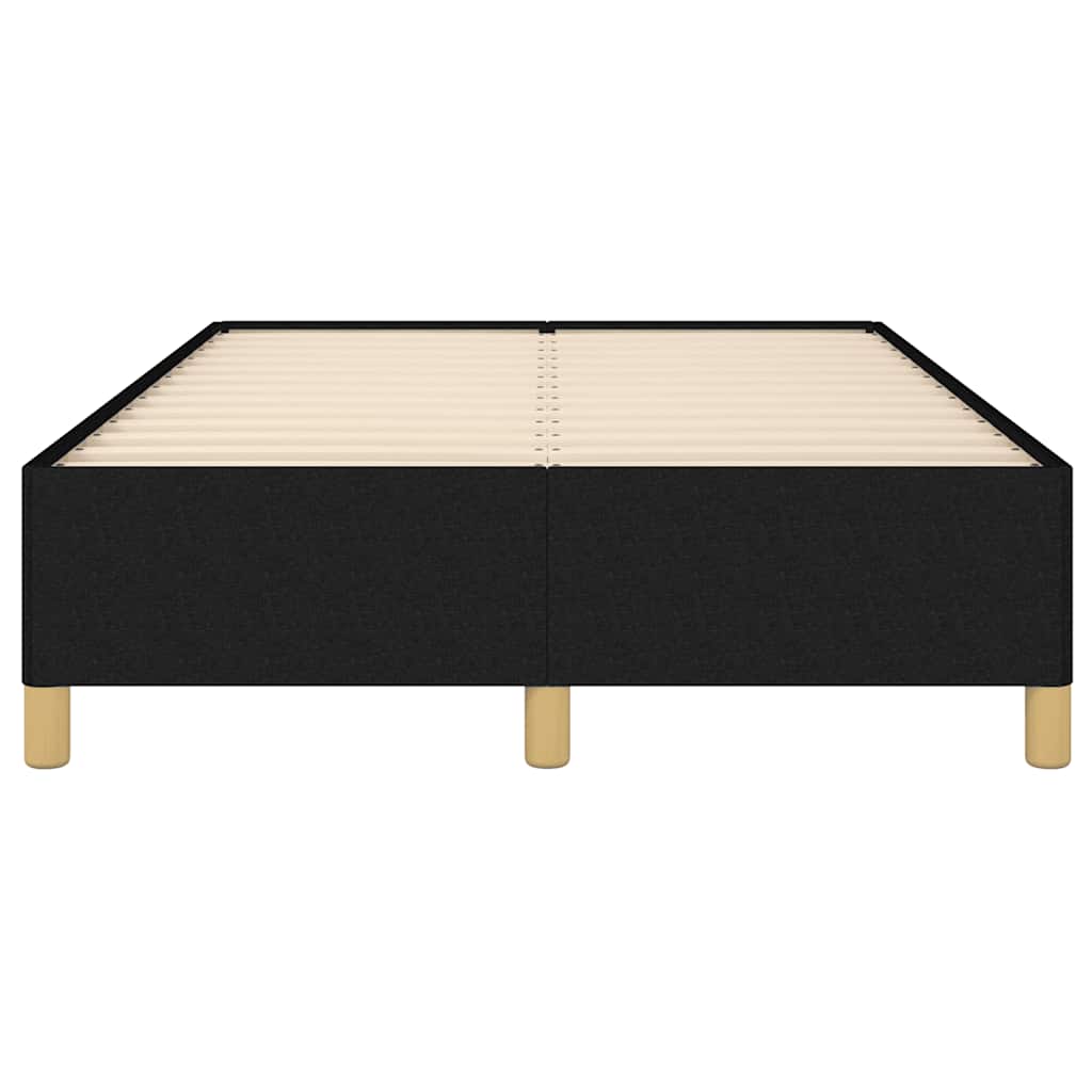 vidaXL Cadru de pat fără saltea Negru 120x190 cm țesătură
