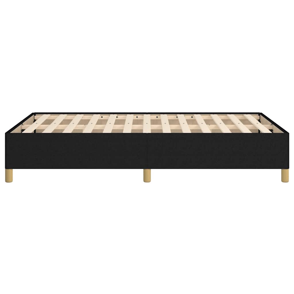 vidaXL Cadru de pat fără saltea Negru 120x190 cm țesătură