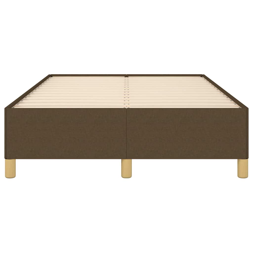 vidaXL Cadru de pat fără saltea țesătură maro 120x190 cm țesătură