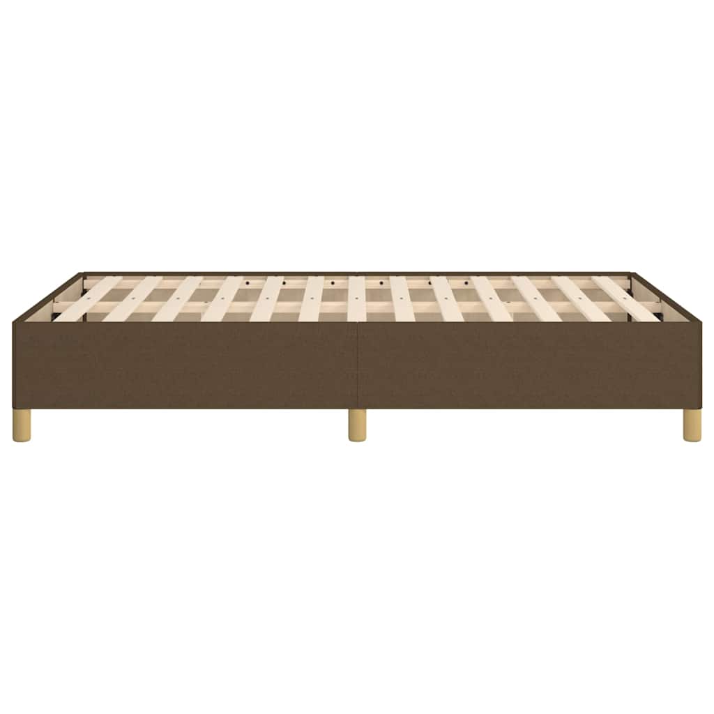 vidaXL Cadru de pat fără saltea țesătură maro 120x190 cm țesătură