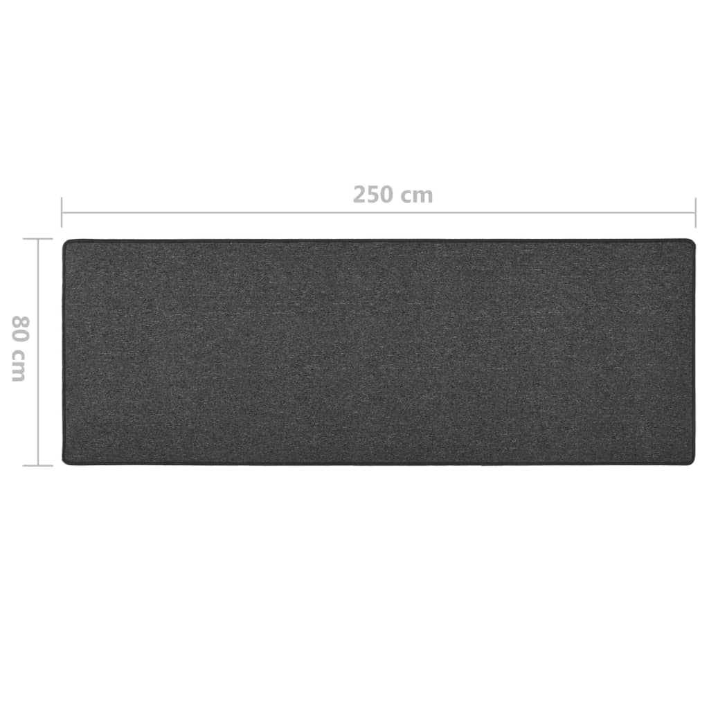 vidaXL Covor traversă, antracit, 80x250 cm vidaXL Covor traversă, antracit, 80x250 cm