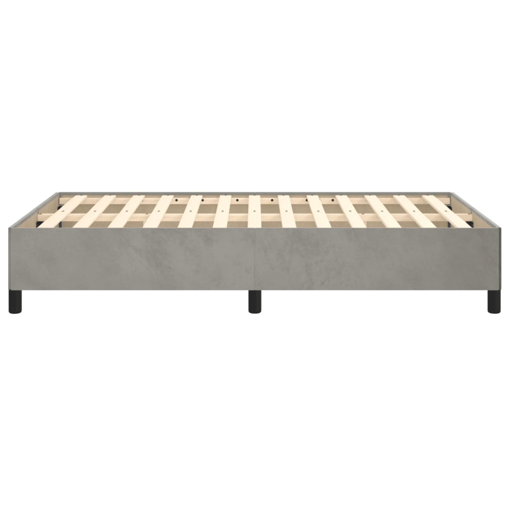 vidaXL Cadru de de pat fără saltea Gri deschis 120x190 cm catifea