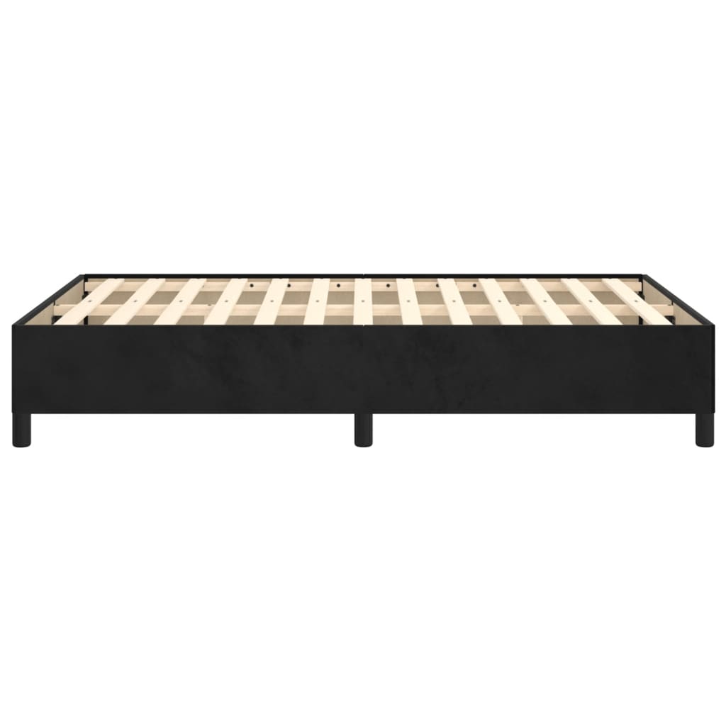 vidaXL Cadru de pat fără saltea Negru 120x190 cm catifea