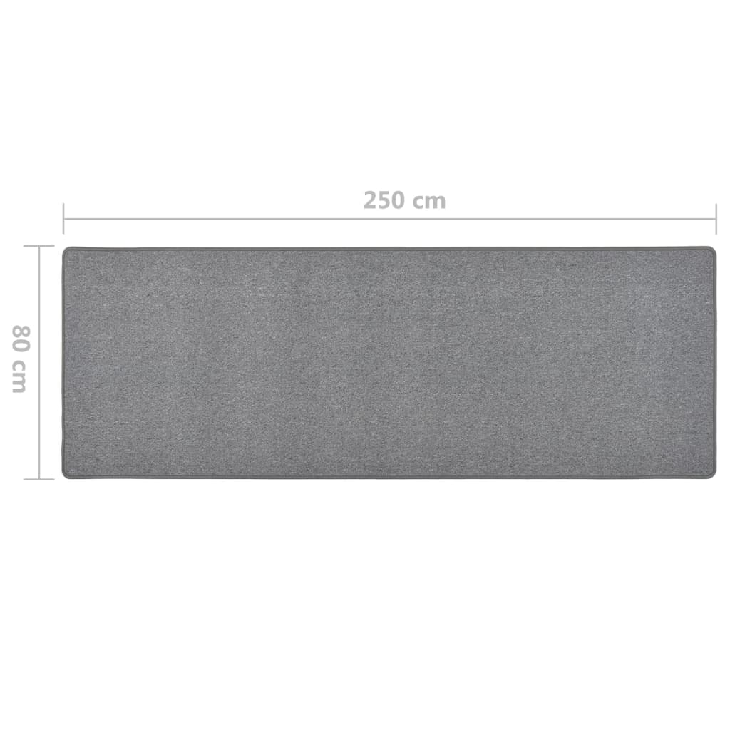 vidaXL Covor traversă, gri închis, 80x250 cm vidaXL Covor traversă, gri închis, 80x250 cm