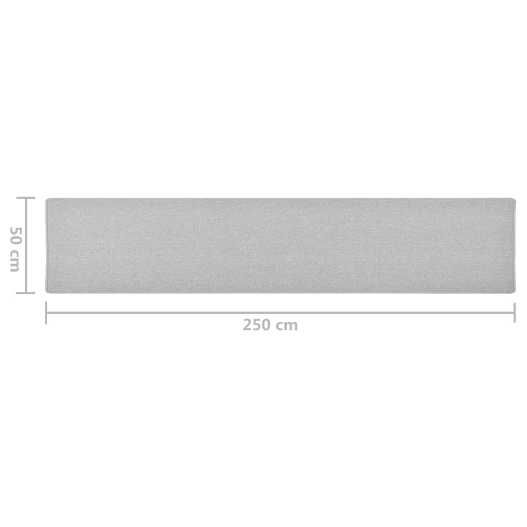 vidaXL Covor traversă, gri deschis, 50x250 cm vidaXL Covor traversă, gri deschis, 50x250 cm