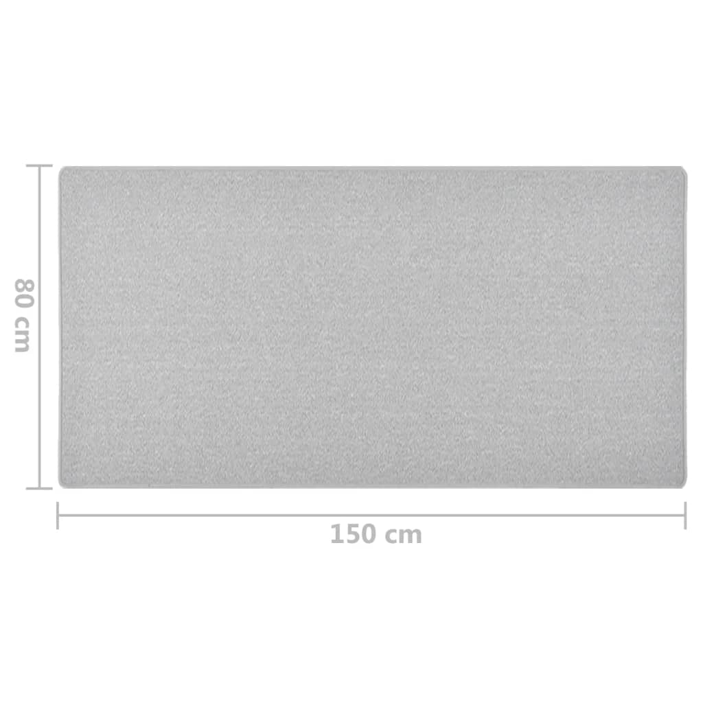 vidaXL Covor traversă, gri deschis, 80x150 cm vidaXL Covor traversă, gri deschis, 80x150 cm