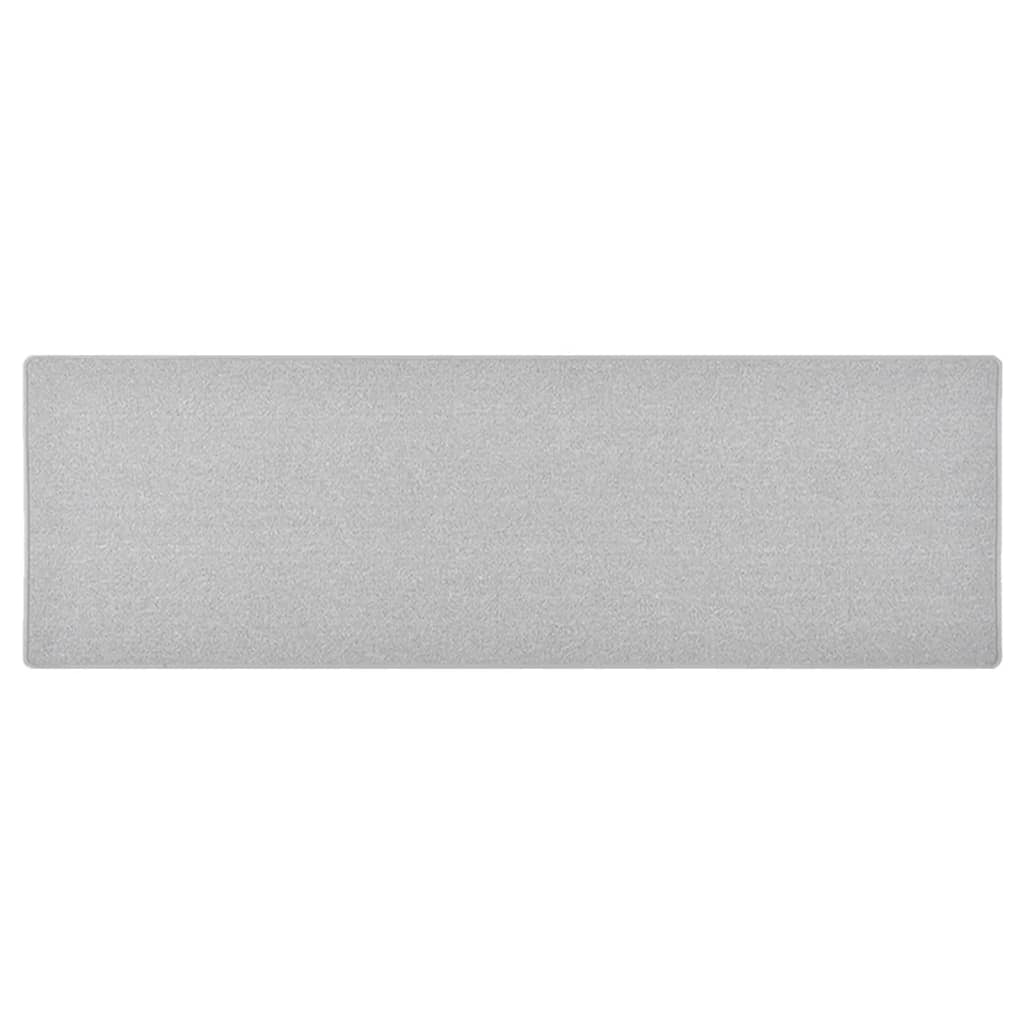 vidaXL Covor traversă, gri deschis, 80x250 cm vidaXL Covor traversă, gri deschis, 80x250 cm