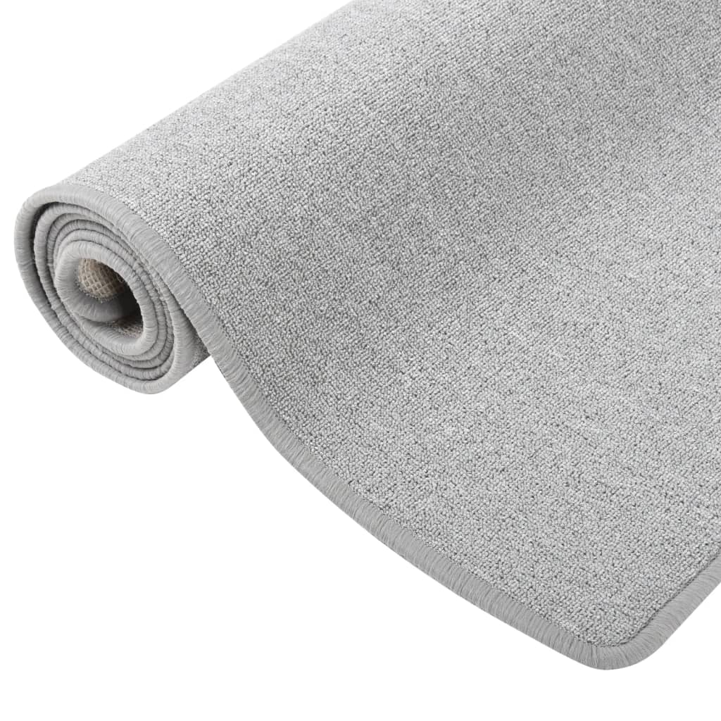 vidaXL Covor traversă, gri deschis, 80x400 cm vidaXL Covor traversă, gri deschis, 80x400 cm