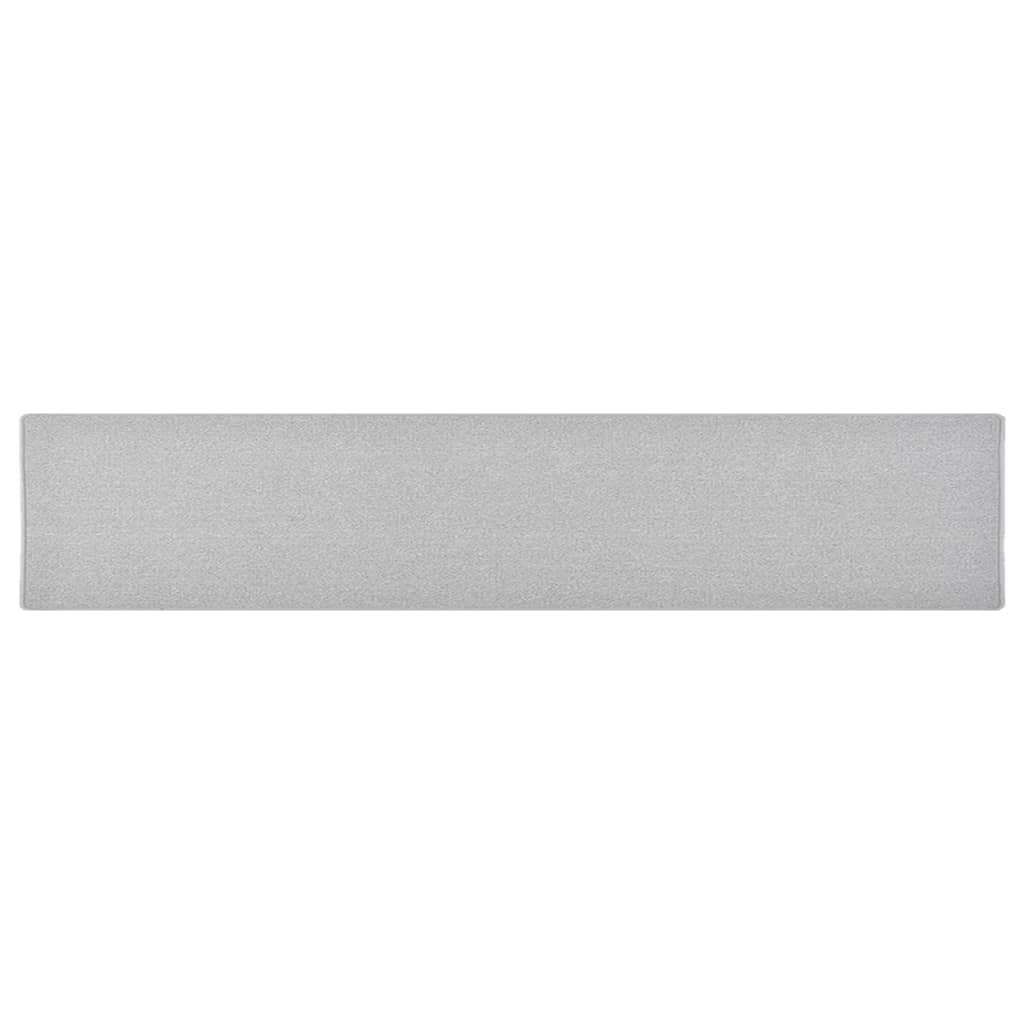 vidaXL Covor traversă, gri deschis, 80x400 cm vidaXL Covor traversă, gri deschis, 80x400 cm