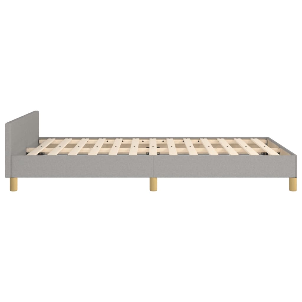 vidaXL Cadru de pat fără saltea țesătură gri deschis 120x190 cm