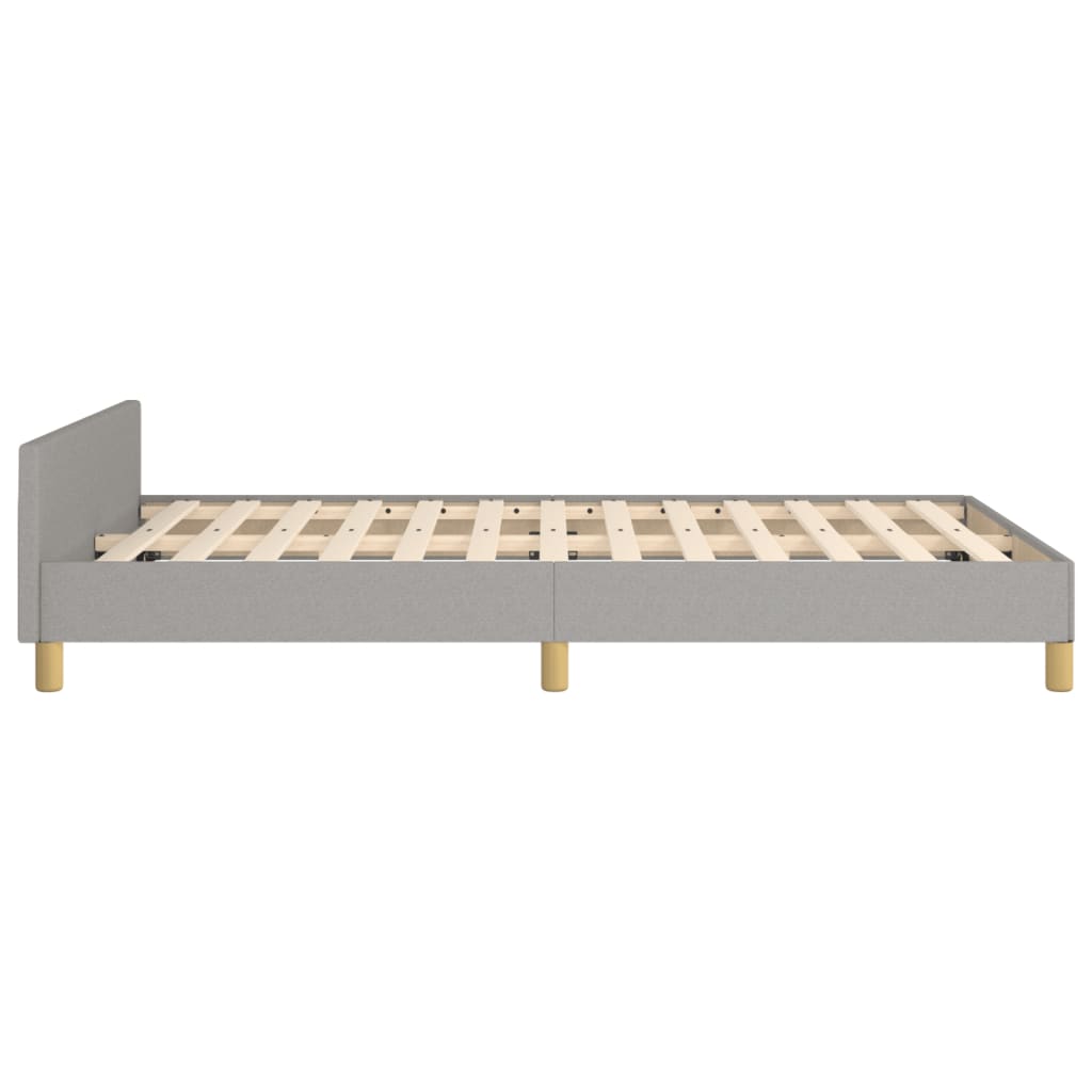vidaXL Cadru de pat fără saltea țesătură gri deschis 120x190 cm