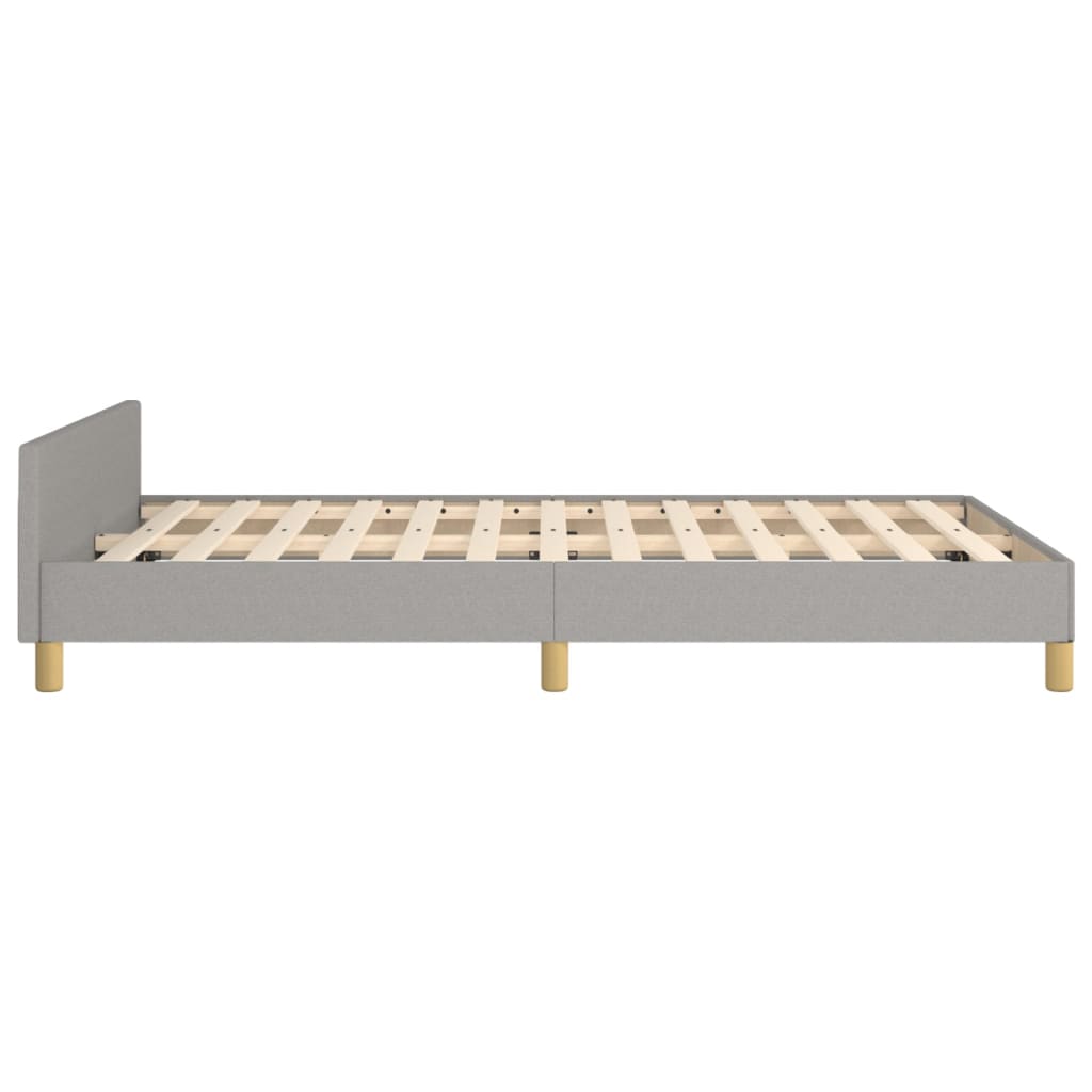 vidaXL Cadru de pat fără saltea țesătură gri deschis 120x190 cm