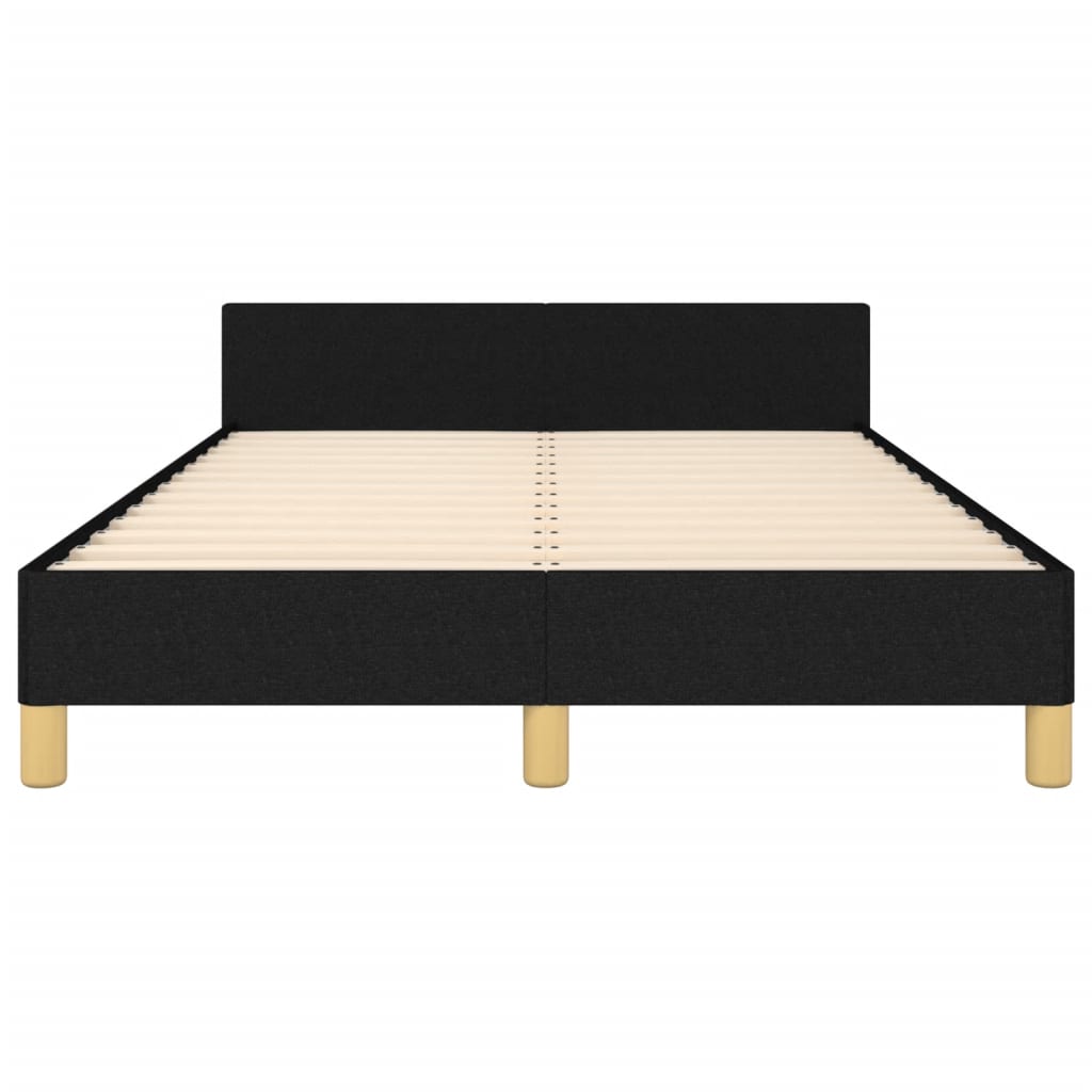 vidaXL Cadru de pat fără saltea Negru 120x190 cm țesătură vidaXL Cadru de pat fără saltea Negru 120x190 cm țesătură