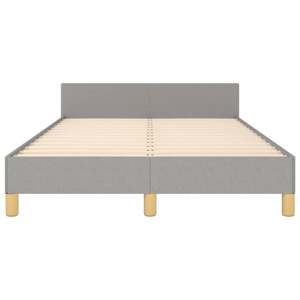 vidaXL Cadru de pat fără saltea țesătură gri deschis 120x190 cm