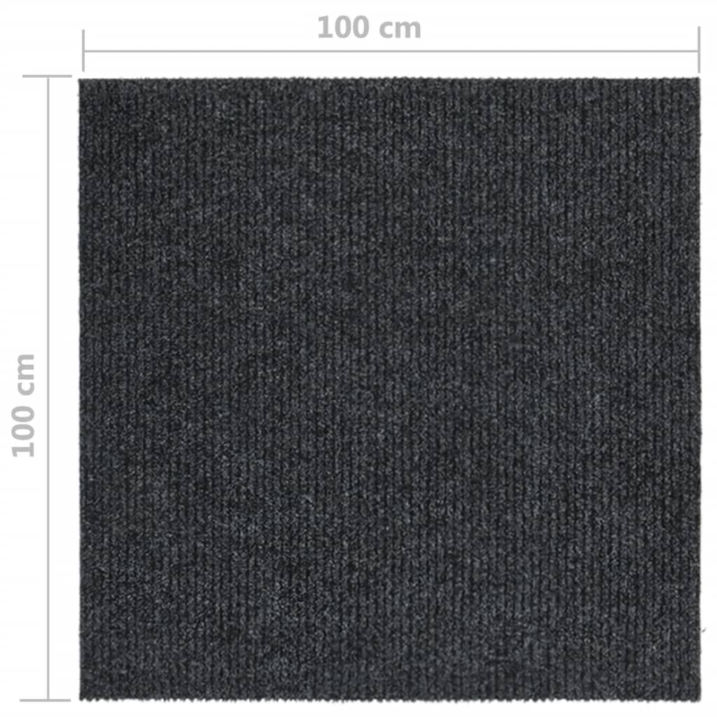 vidaXL Covor traversă de captare a murdăriei, antracit, 100x100 cm vidaXL Covor traversă de captare a murdăriei, antracit, 100x100 cm
