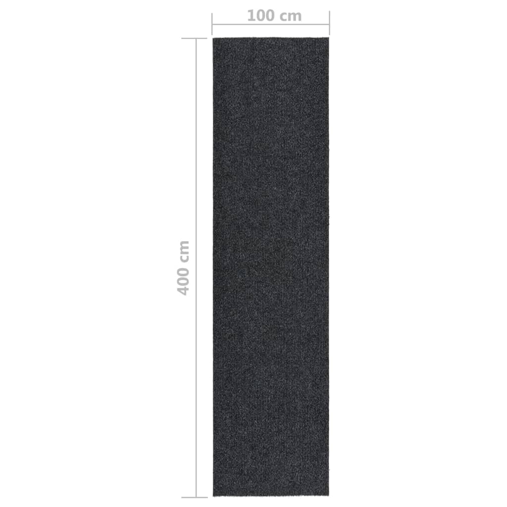 vidaXL Covor traversă de captare a murdăriei, antracit, 100x400 cm vidaXL Covor traversă de captare a murdăriei, antracit, 100x400 cm