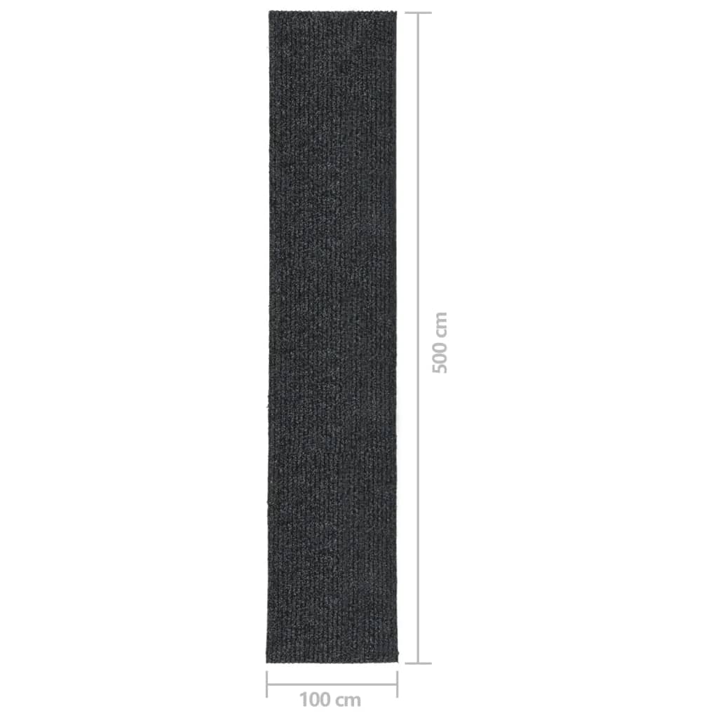 vidaXL Covor traversă de captare a murdăriei, antracit, 100x500 cm vidaXL Covor traversă de captare a murdăriei, antracit, 100x500 cm