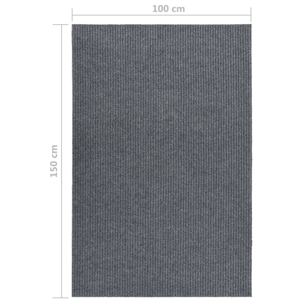 vidaXL Covor traversă de captare a murdăriei, gri, 100x150 cm vidaXL Covor traversă de captare a murdăriei, gri, 100x150 cm